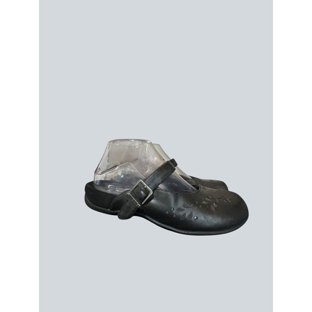 Vionic Orthaheel Midway Women’s Black Shoes Size 7 Natural Relief Comfort Buckle